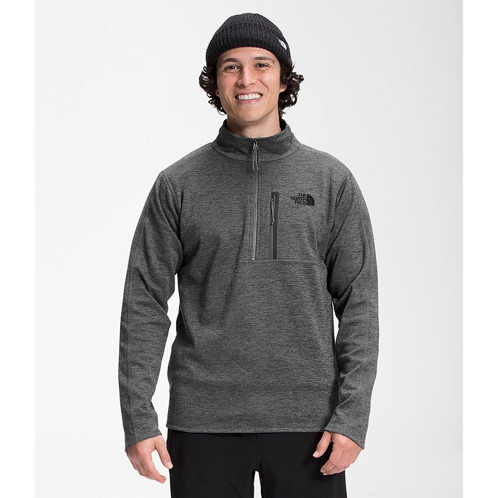 The North Face Canyonlands ½ Zip Ανδρικα Fleece - Βαθυ Γκρι (JHGE63504)